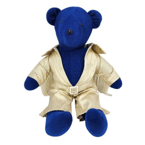 Vintage North American Bear Co Inc Plush Blue Elvis Teddy Bear 20" 1979 - Picture 10 of 10